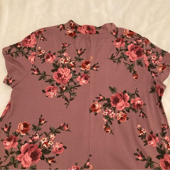 RARE Joe Boxer Pastel Floral Short Sleeve Sheath Coquette Garden Fall Dress XL - Picture 15 of 17